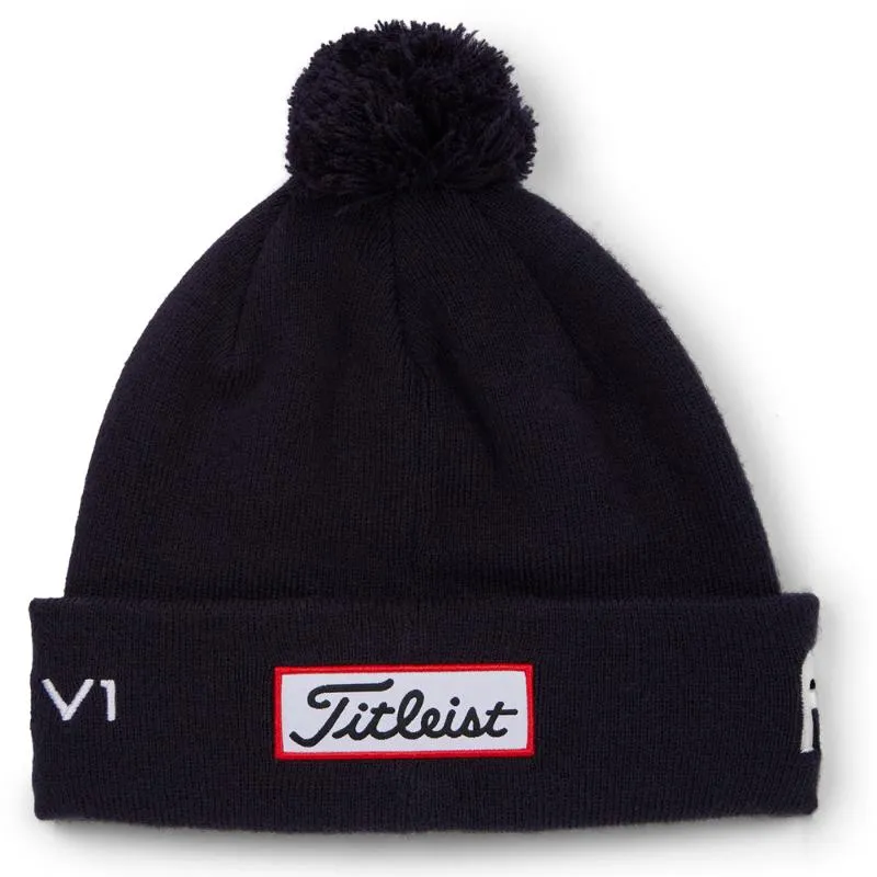 Titleist Tour Pom Pom Golf Beanie – Navy