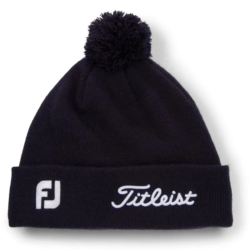 Titleist Tour Pom Pom Golf Beanie – Navy