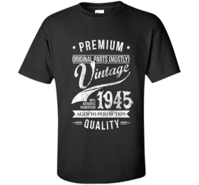 Vintage 1945 T-Shirt. Birthday Gift For 71 Years old.