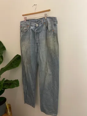 Vintage blue levis strauss & co mens trousers size L