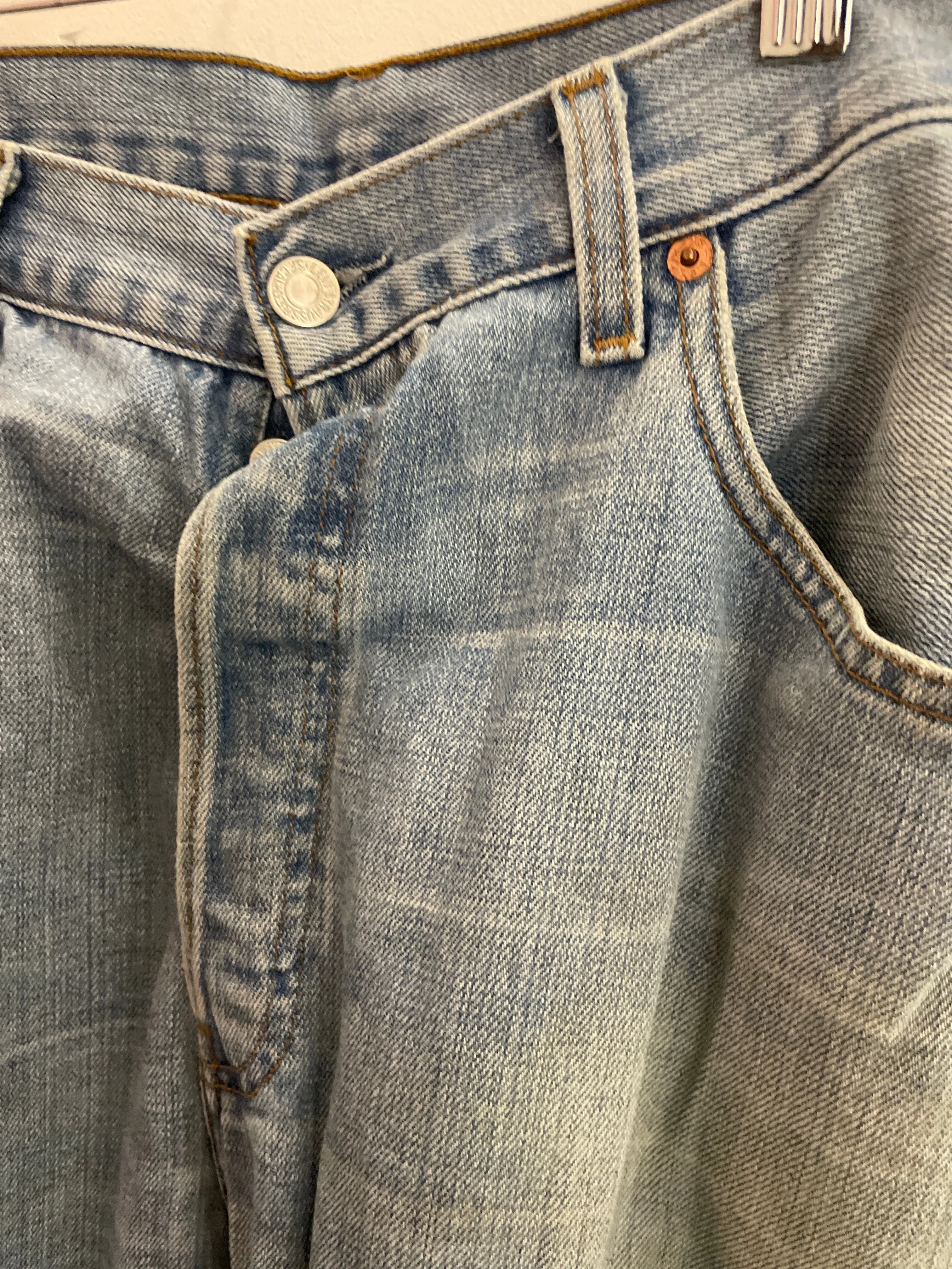 Vintage blue levis strauss & co mens trousers size L