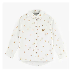 White Shirt In Peach Skin Effect Child by Souris Mini