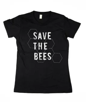 Women's Black Save the Bees Tee