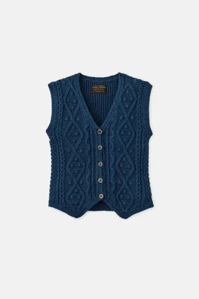 WOMEN'S JACQUARD COTTON VEST