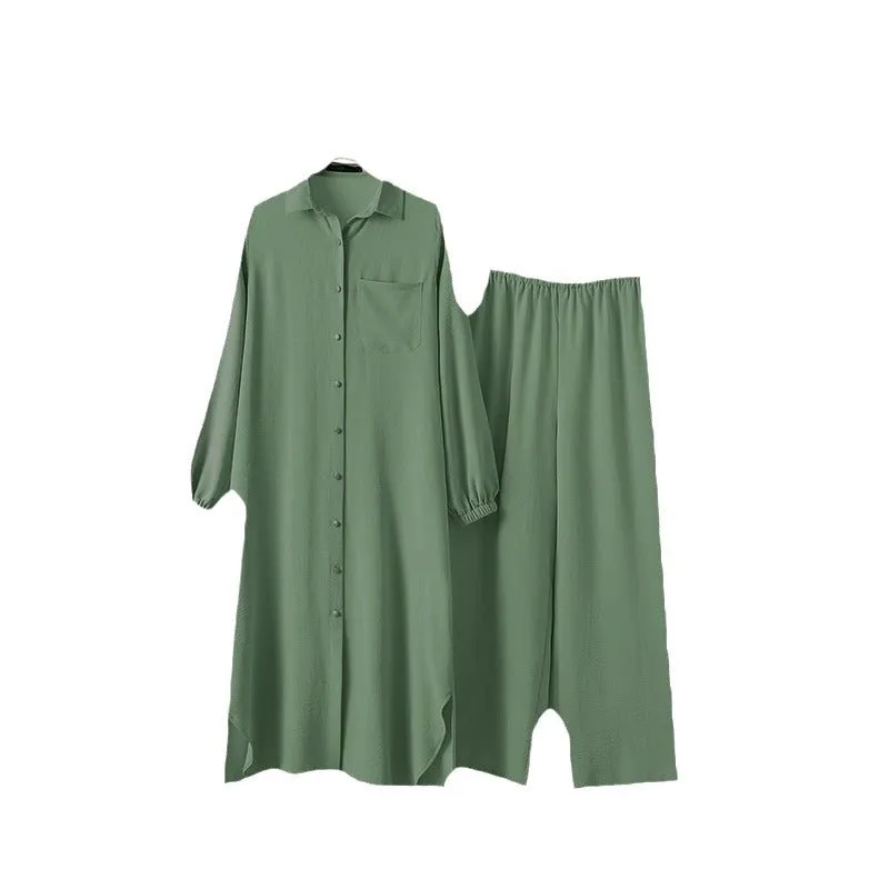 Women's Long Sleeved Shirt and Pants Sets